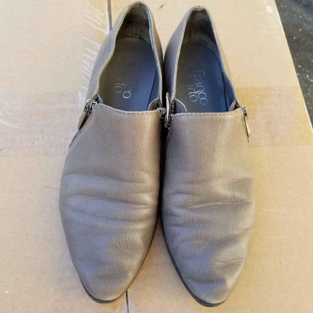 Franco Sarto Kristof Ankle Zip Up Leather Booties